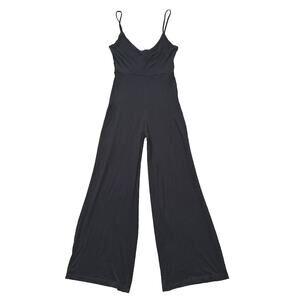 NWT Pampelone Lightweight Stretchy Jumpsuit Spaghetti Strap Criss Cross Flare Sm